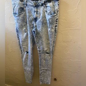 Spark Mens Skinny Jeans Size 34-36